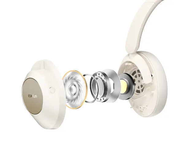 Earfun Wave Pro Nauszne Bluetooth 5.0 Beżowy