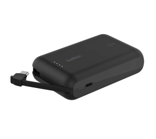 Belkin BPB021HQBK 10000mAh, 20W, Wbudowany kabel USB-C, Czarny