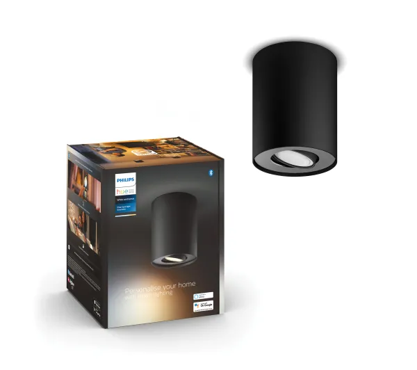 Inteligentne oświetlenie - Philips Hue White Ambiance Pillar Czarny