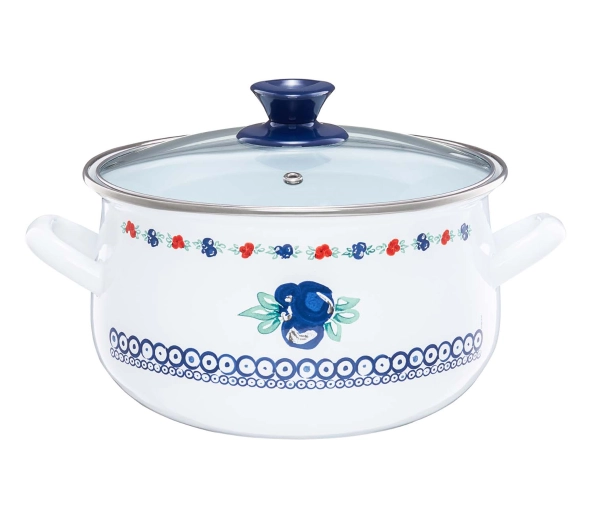 Garnki - Emalia Olkusz Kalina Indukcja stal węglowa 3,8l