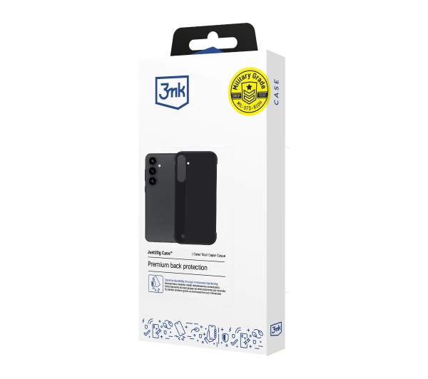 3mk Just20g Clear Case do Galaxy S25 Plus Czarny