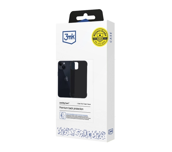 3mk Just20g Matt Case do iPhone 13 Czarny