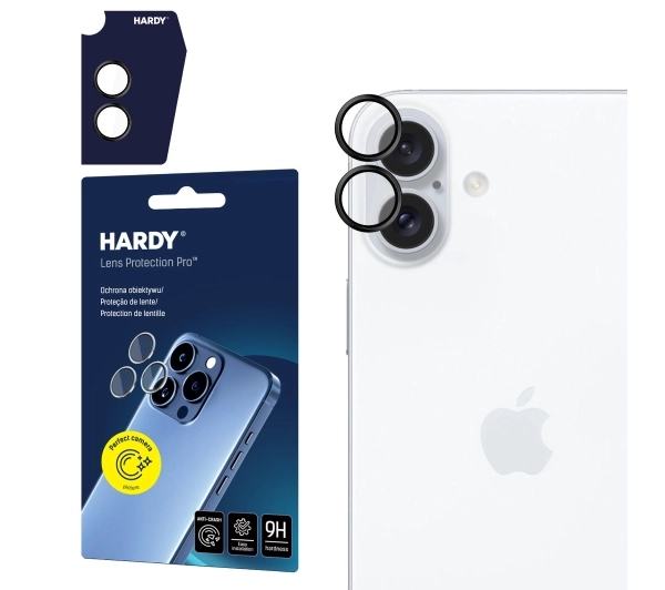 3mk HARDY Lens Protection Pro Black do iPhone 16 / 16 Plus