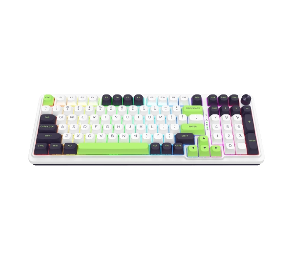 Redragon Eisa Max K686WBG-RGB-MAX Biało-zielony
