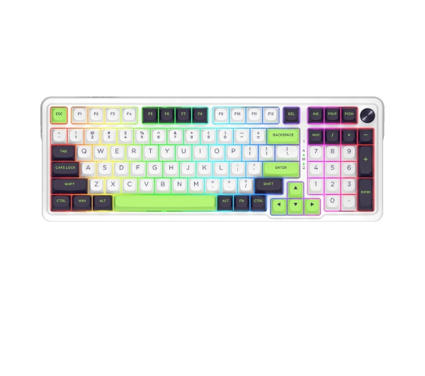 Redragon Eisa Max K686WBG-RGB-MAX Biało-zielony