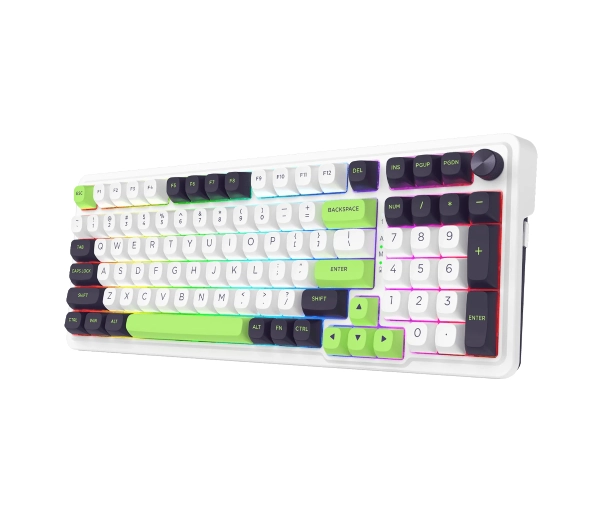 Redragon Eisa Max K686WBG-RGB-MAX Biało-zielony