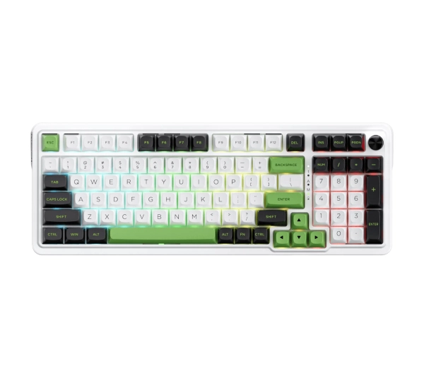 Redragon Eisa Max K686WBG-RGB-MAX Biało-zielony