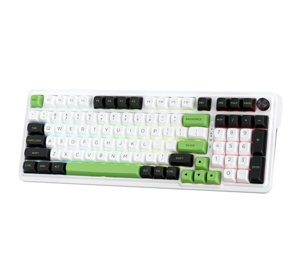 Redragon Eisa Max K686WBG-RGB-MAX Biało-zielony