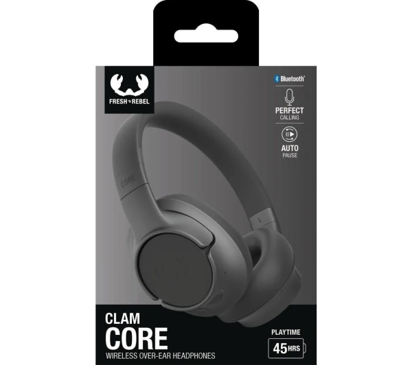 Fresh 'n Rebel Clam Core Nauszne Bluetooth 5.3 Storm Grey