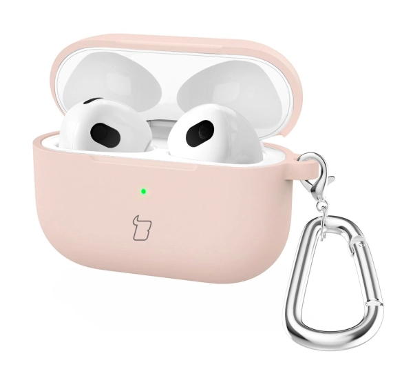 Bizon Case Headphone Silicone do AirPods 4 Różowy