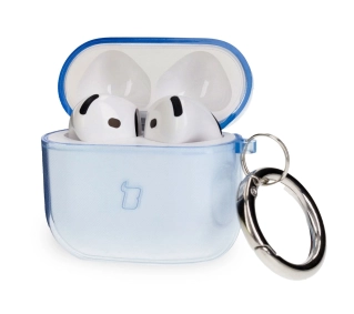 Bizon Case Headphone Clear do AirPods 4 Przeźroczysto-niebieski