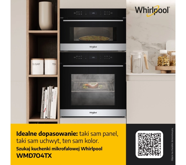 Whirlpool WOI78HT1SXA Funkcje AI Pizza 310C Termoobieg AirFry Inox - Kup na Raty - RRSO 0%