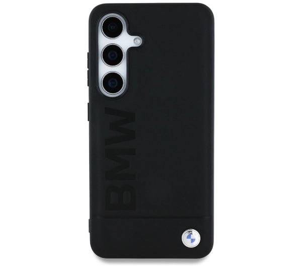 BMW Leather Big Wordmark do Galaxy S25 Plus Czarny