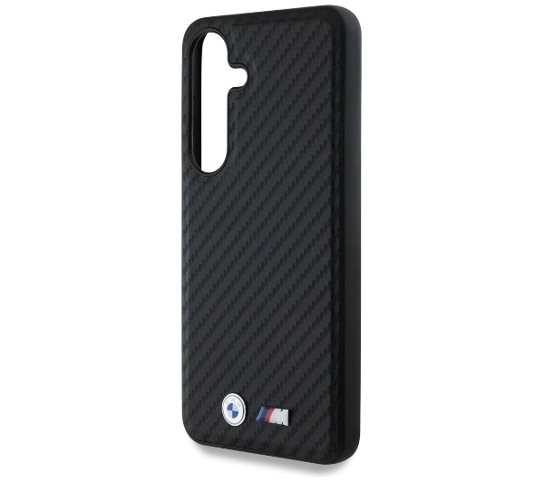 BMW Leather Carbon MagSafe do Galaxy S25 Czarny