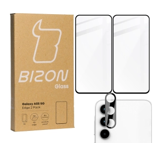 Bizon 2x szkło + szybka na aparat Edge 2 Pack do Galaxy A55 5G