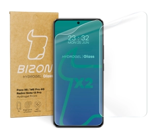Bizon na ekran Hydrogel Front do  Xiaomi Poco X6/Poco M6 Pro 4G/Redmi Note 13 5G/Redmi Note 13 Pro 4G/5G 2 sztuki
