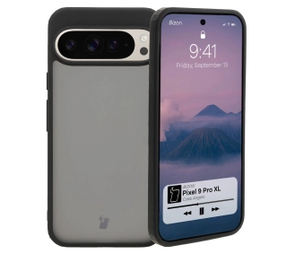 Bizon Angelo do Google Pixel 9 Pro XL Przydymione z czarną ramką