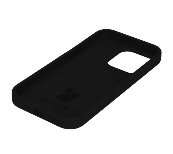 Bizon Silikonowe Soft do iPhone 15 Pro Czarny