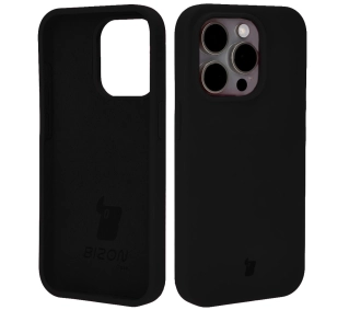 Bizon Silikonowe Soft do iPhone 15 Pro Czarny