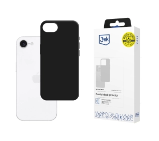 3mk Silicone Case do iPhone 16e Czarny