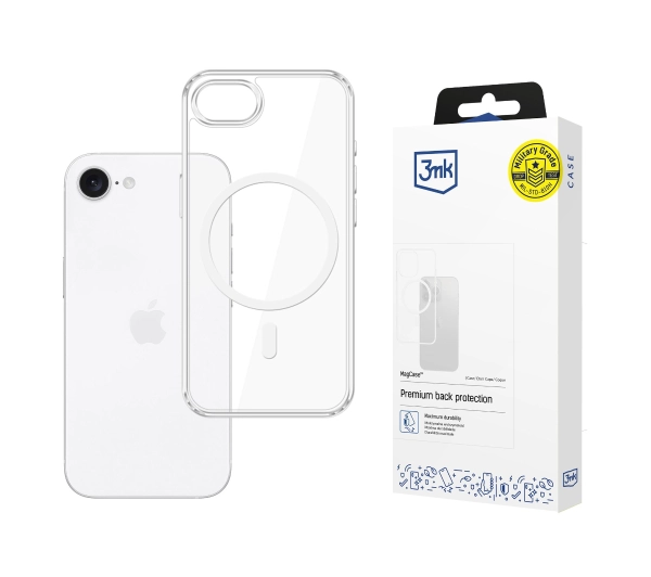 3mk MagCase do iPhone 16e Przezroczysty