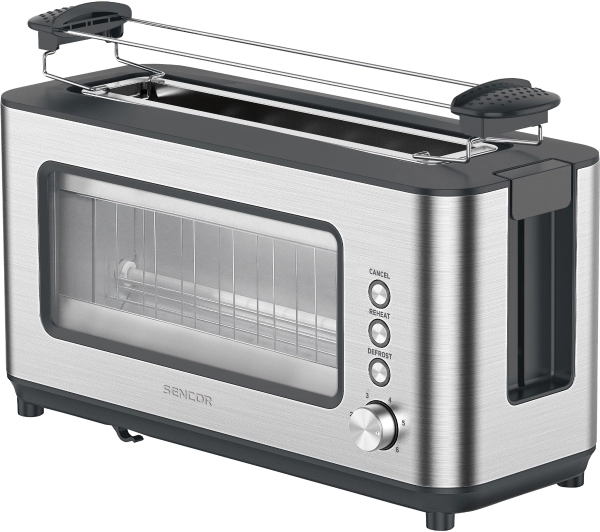 Tostery - Sencor STS 4050SS Ruszt do bułek Rozmrażanie 1200W