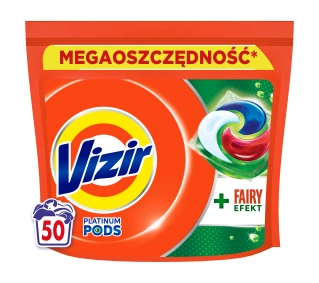 Vizir Platinum Pods Fairy Efekt 50 prań 50szt.