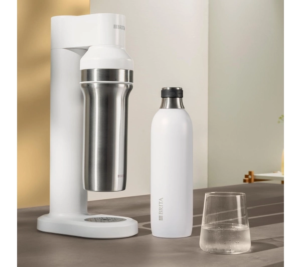 Brita sodaTRIO Ze Stali Nierdzewnej 0,65l Biały