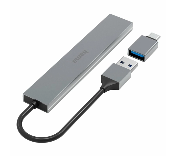 Hama Premium USB 3.2 Adapter USB-C USB A Szary