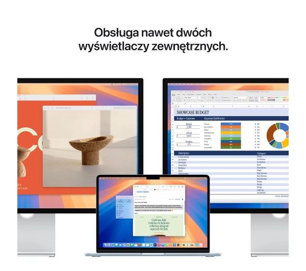 Apple MacBook Air 2025 13,6" M4 24GB RAM 512GB Dysk macOS Księżycowa poświata Funkcje AI - Kup na Raty - RRSO 0%