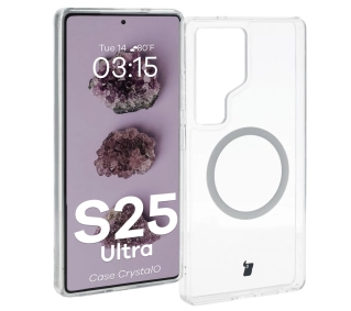 Bizon CrystalO z MagSafe do Galaxy S25 Ultra Przezroczyste
