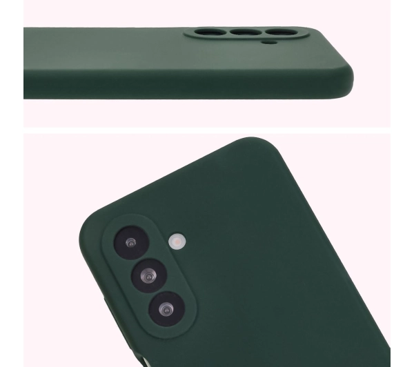 Bizon Silikonowe Soft do Galaxy A26 5G Ciemnozielony