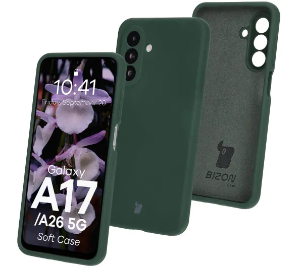 Bizon Soft do Galaxy A26 5G/A17 5G Ciemnozielony