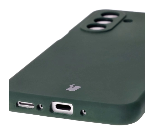 Bizon Silikonowe Soft do Galaxy A26 5G Ciemnozielony