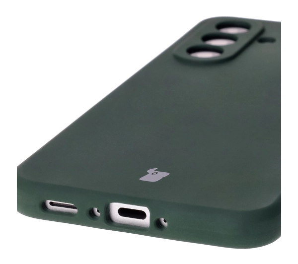 Bizon Silikonowe Soft do Galaxy A36 5G Ciemnozielony