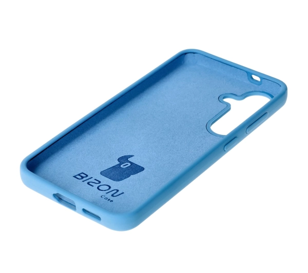 Bizon Silikonowe Soft do Galaxy S25 Niebieski