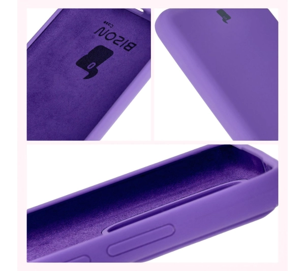 Bizon Silikonowe Soft do Xiaomi 14T Pro Fioletowy
