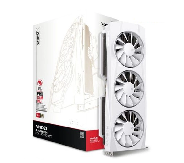 Karta graficzna XFX Quicksilver Radeon RX 9070 XT White Magnetic Air Edition 16GB