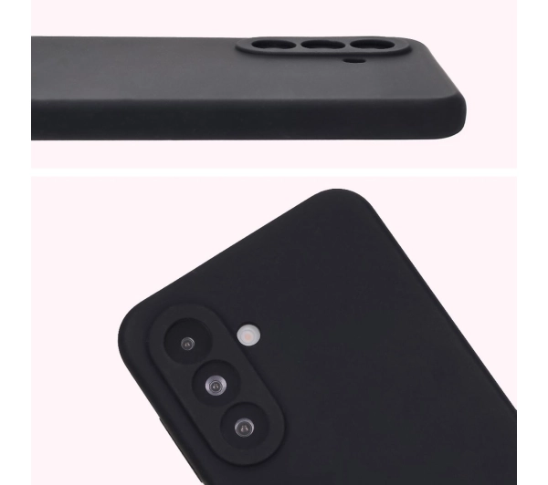 Bizon Silikonowe Soft do Galaxy A36 5G Czarny