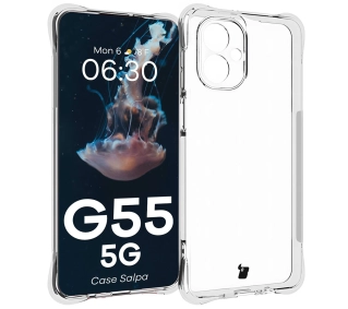 Bizon Elastyczne Salpa do Motorola Moto G55 5G Przezroczysty