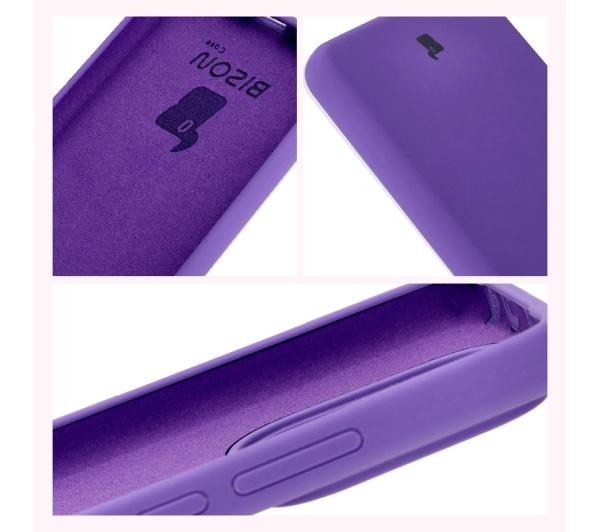 Bizon Silikonowe Soft do Xiaomi Redmi Note 14 5G Fioletowy