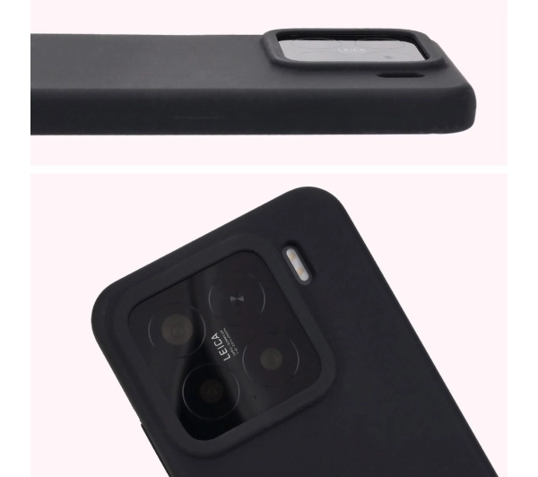 Bizon Silikonowe Soft do Xiaomi 15 Czarny