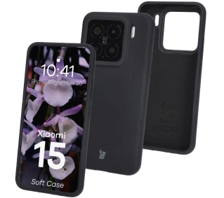 Bizon Silikonowe Soft do Xiaomi 15 Czarny