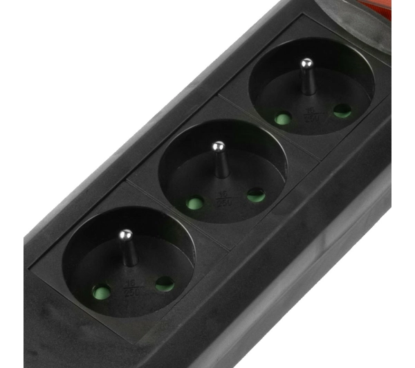 Hama P2223754 Comfort 3 gniazda 3m Czarny