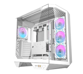 Darkflash DY470 Biały+ 4 wentylatory + uchwyt GPU - Kup na Raty - RRSO 0%