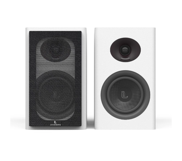Aktywne,Podstawkowe kolumny głośnikowe LAUDBERG XS1W Biały (2 szt.), BT, USB, DSP, HDMI ARC