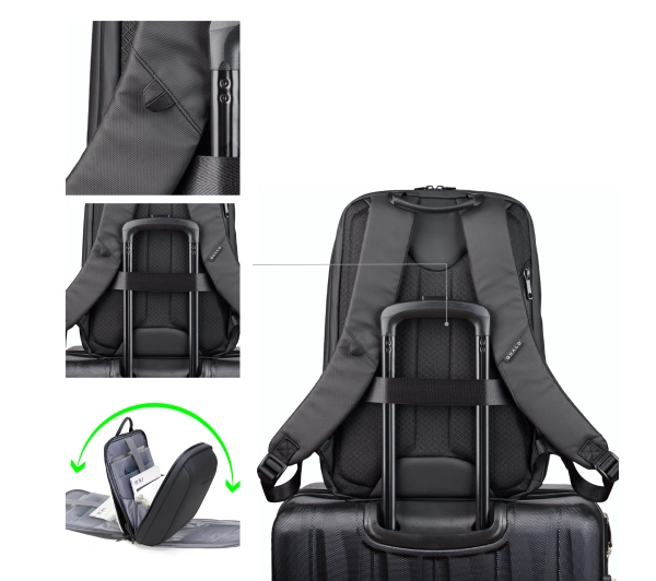 QUALO QPS-W-BZ01 wodoodporny 15,6" Czarny