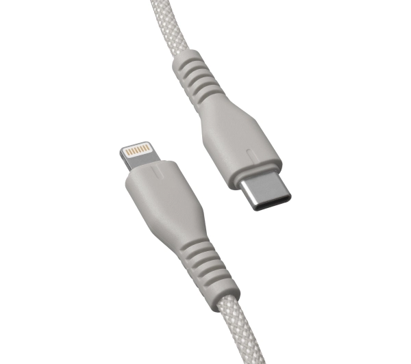 QUALO USB-C z Lightning 1,5m 2,4A Szary