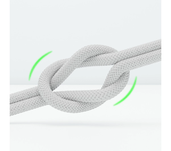 QUALO USB-C z Lightning 1,5m 2,4A Szary