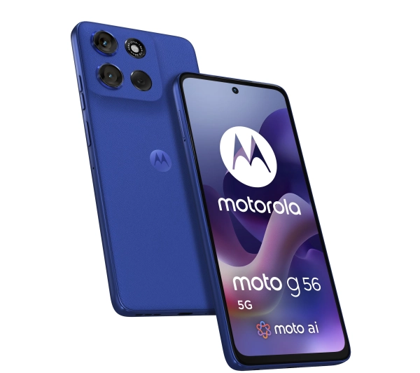 Motorola moto g56 5G 8/256GB Funkcje AI 6,72" 120Hz 50Mpix Dazzling Blue - ⚡ EURO HIT CENOWY! ⚡ - Kup na Raty - RRSO 0%